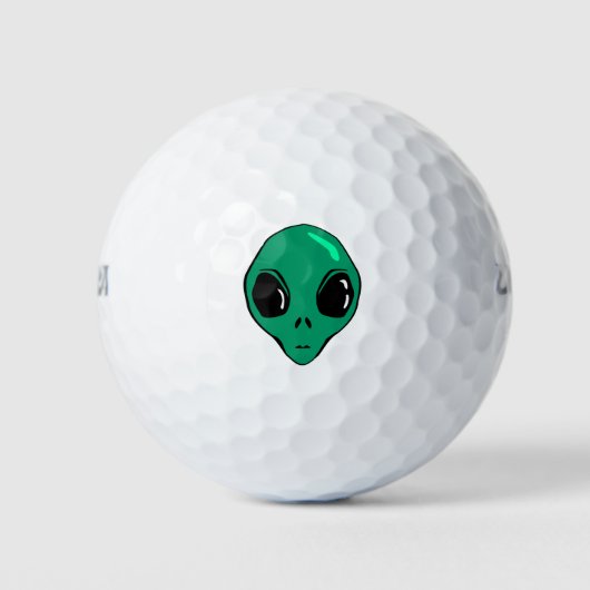 Alien Face Golfballen (Voorkant)
