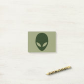Alien Face Post-it® Notes (Op bureau)