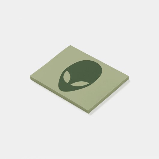 Alien Face Post-it® Notes (Schuin)
