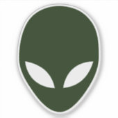 Alien Face Sticker (Voorkant)