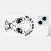 Alien Face-telefoonhoes Case-Mate iPhone Case (Achterkant (horizontaal))