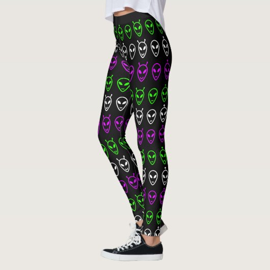 Alien face trio Leggings (Gauche)