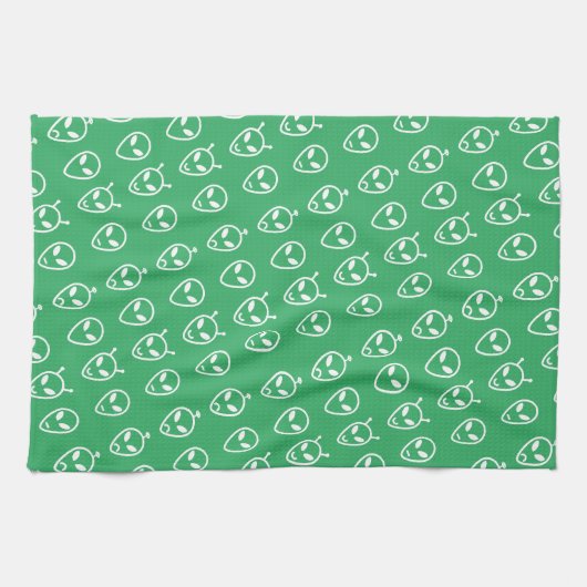 Alien Faces Theedoek (Horizontaal)