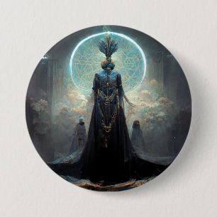 Alien Fae 3 Fantasy Sci-Fi Ronde Button 7,6 Cm