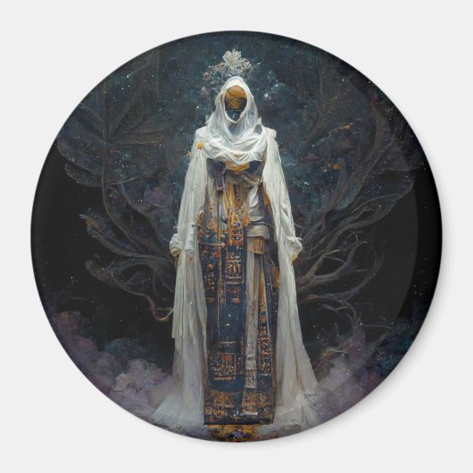 Alien Fae Fantasy Sci-Fi Magneet (Voorkant)