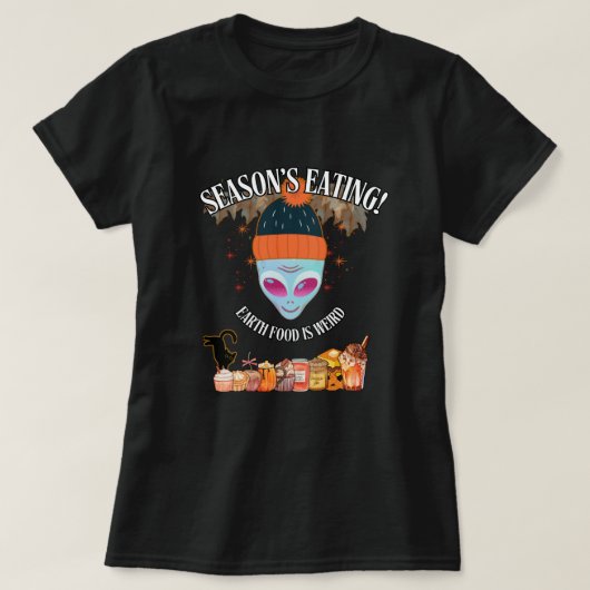 👽 Alien Fall Feast T-Shirt  (Design devant)