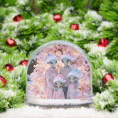 Alien Family Christmas Holiday Portrait (Noël)