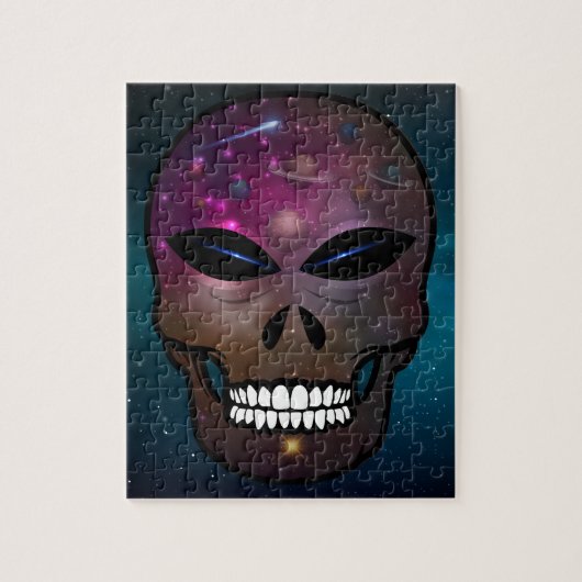 Alien Fantasy Skull Puzzle Universe & Planets Legpuzzel (Verticaal)