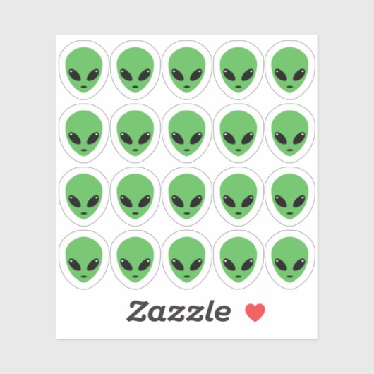 Alien Feestdecoraties Ruimtevaartuig Bujo Planner  Sticker (Vel)