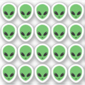 Alien Feestdecoraties Ruimtevaartuig Bujo Planner  Sticker (Voorkant)