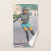 Alien Femme Roller Patinage Imaginaire Art Serviet (Serviette à main)