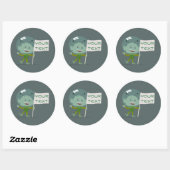 Alien Flag Ronde Sticker (Vel)