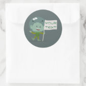 Alien Flag Ronde Sticker (Tas)