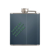 Alien Flask Alien Gray Drink Flasks personaliseren Heupfles (Achterkant)