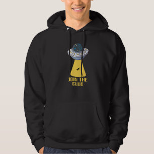 Alien for Men Head Green Ufo Area 51 Space Hoodie
