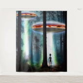 Alien Forest van de UFO Wandkleed (Voorkant)