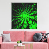 Alien Fractal Burst Canvas Afdruk (Insitu (Woonkamer))
