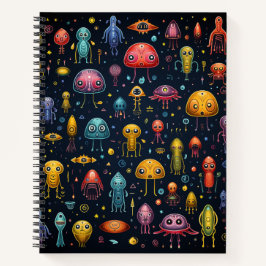 Alien Fun Bullet Lijn Recept Notitieboek