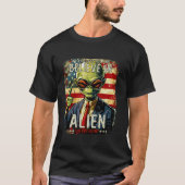 Alien Funny Election 2024 Stemming USA geloven in  T-shirt (Voorkant)