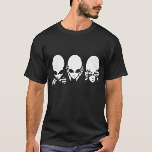Alien, geen Kwaad spreken, tekst bewerken T-shirt