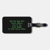 Alien – geloof ik bagagelabel (Achterkant horizontaal)