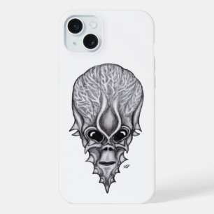Alien Gezicht, Afrikaanse Schedel Gezichtsreconstr iPhone 15 Plus Case