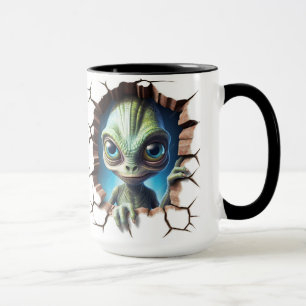 Alien-gezicht Mok