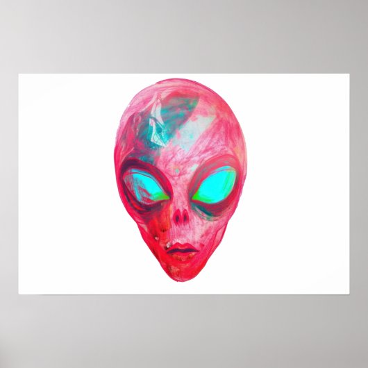 Alien-gezichtsmasker Poster (Voorkant)