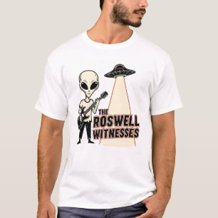 Alien Gitarist Band The Roswell Witnesses T-shirt