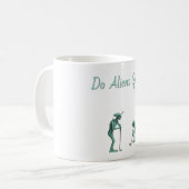 Alien Golf Mug - texte modifiable (Devant gauche)