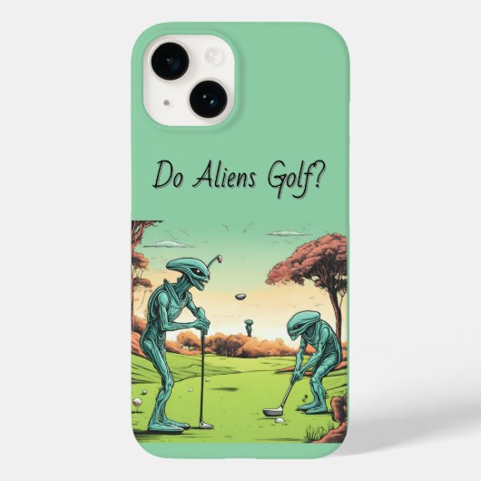 Alien Golfers Telefoonhoesje Case-Mate iPhone Case (Achterkant)