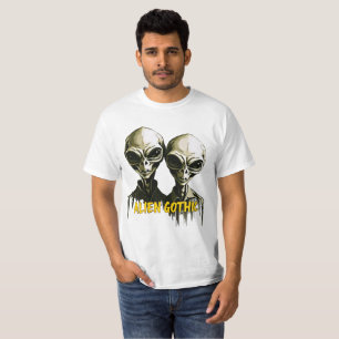 Alien Gothic T-shirt - Retro Art Redefined