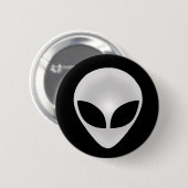 Alien Gray Head Ronde Button 5,7 Cm (Voorkant /achterkant)