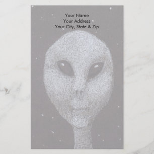 Alien Grays Briefpapier