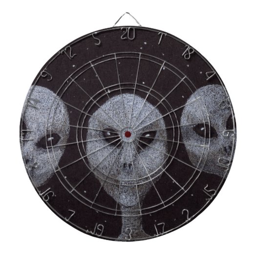 Alien Grays Dartbord (Voorkant)