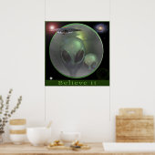 Alien Grays Poster (Keuken)