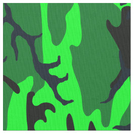 Alien Green Camo Stof