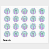 Alien Green, Funny Faces Sticker (Vel)