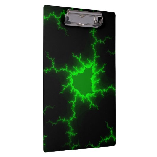 Alien Green Lightning Strikes in Pitch Black Klembord (Rechts)