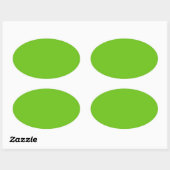 Alien Green Oval Sticker (Vel)