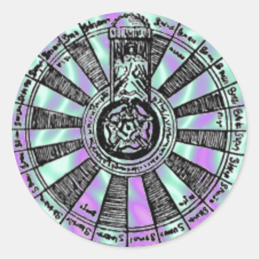 Alien Green, Sticker King Arthur-Knights-Table (Devant)