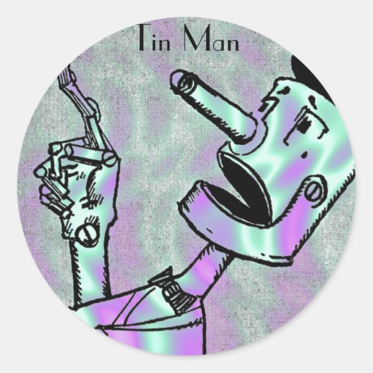 Alien Green, Tin Man Sticker (Voorkant)