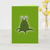 Alien Greeting Card Kaart (Gele Bloem)