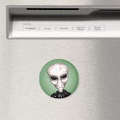 Alien Grey Magnet Magneet (Insitu (Vaatwasser))