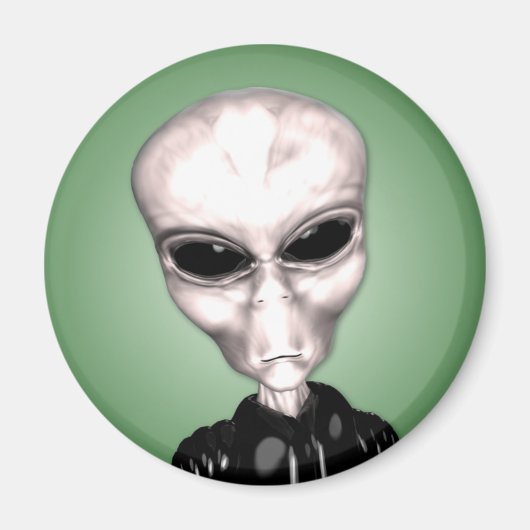 Alien Grey Magnet Magneet (Voorkant)