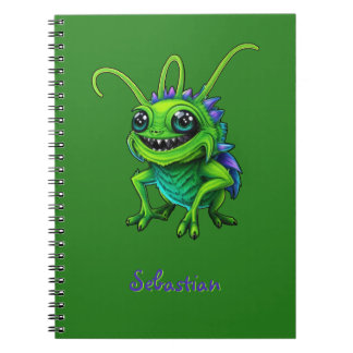 Alien Grille grün personalisierbar - Notitieboek