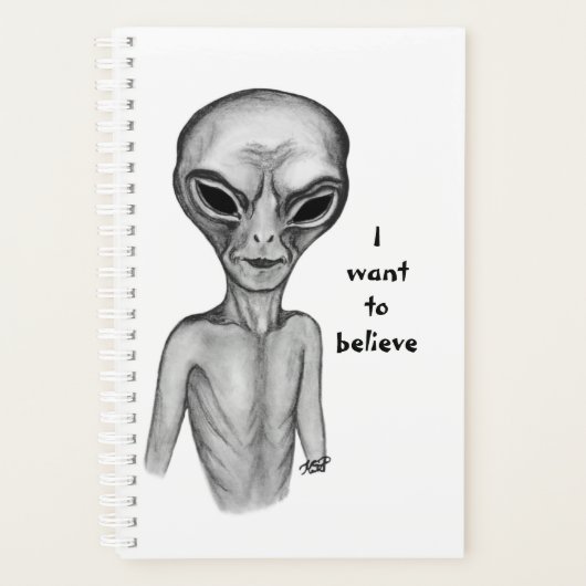 Alien gris, Je veux croire Planner (Devant)