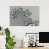 Alien gris - Poster fractal (Bureau à domicile)