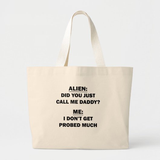 Alien Grote Tote Bag (Voorkant)