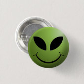Alien Happy Face Ronde Button 3,2 Cm (Voorkant /achterkant)